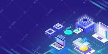 探索互联网科技区块链 千库网免费PSD分层背景图片下载指南